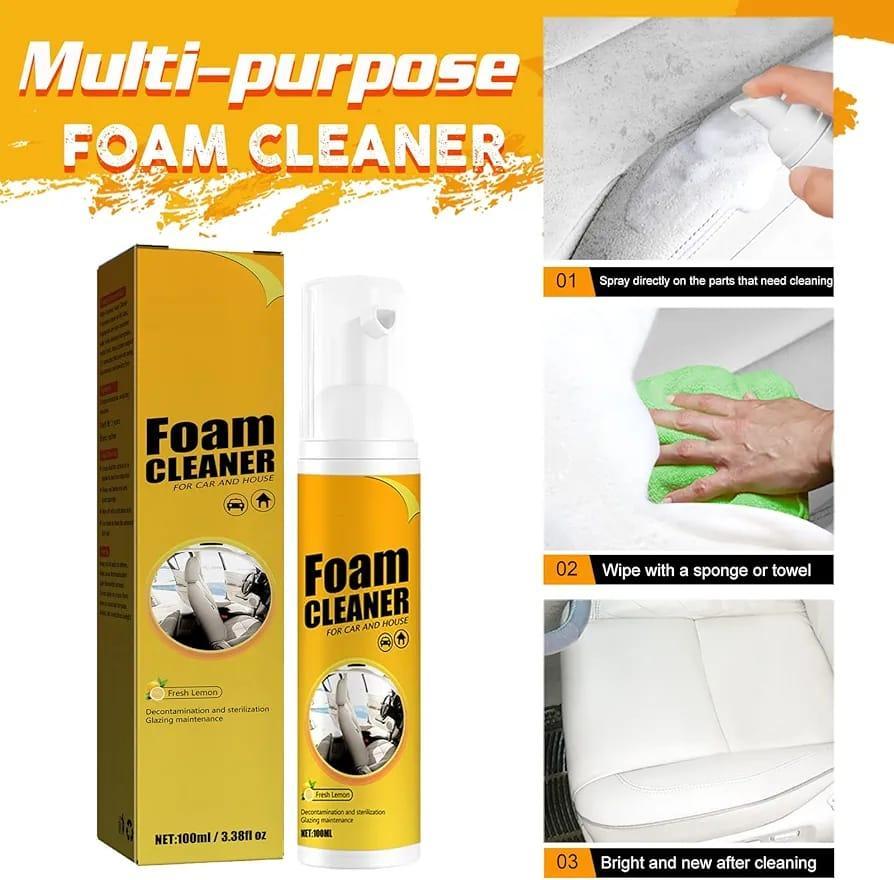 Car Interior Cleaning Foam - Foam Cleaner for Dirt & Grime