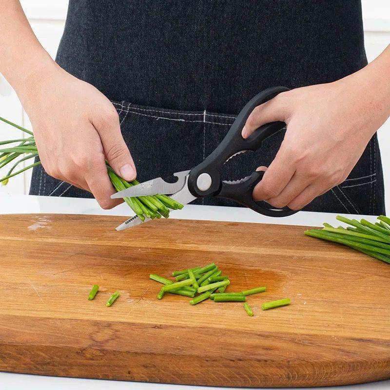 6-piece wave pattern sharp chef's knife set with high-grade stainless steel blades for precise slicing and chopping